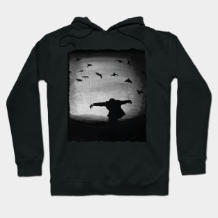 Man In flight with ravens Hoodie